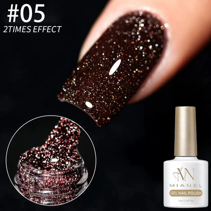 Gel Nail Polish Adhesive Burst Flash Broken Diamond Halloween Nails Art Kit