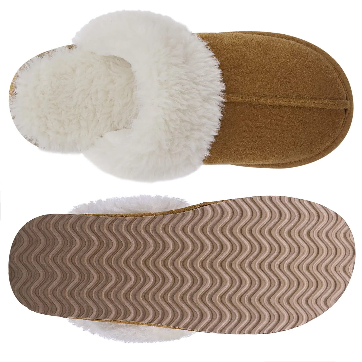 Crestar Winter Home Warm Comfortable Fur Slippers