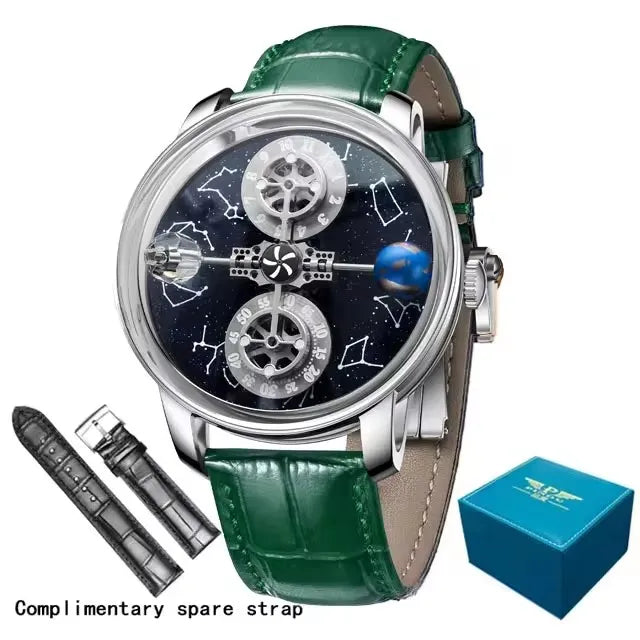 Starry Twelve Constellations Mechanical Sapphire Waterproof Mechanical Wristwatches