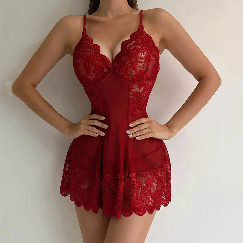 G-string Nightgown Sexy  Night Dress Lingerie