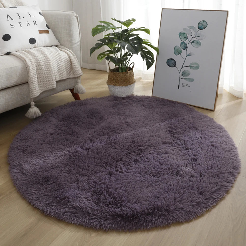 1pc home Rugs Large Shaggy Rug Round Mat