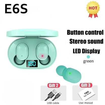E6S Wireless Noise-Cancelling Earbuds