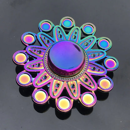Rainbow Metal Spinner Finger Spinners Stress Anxiety Relief