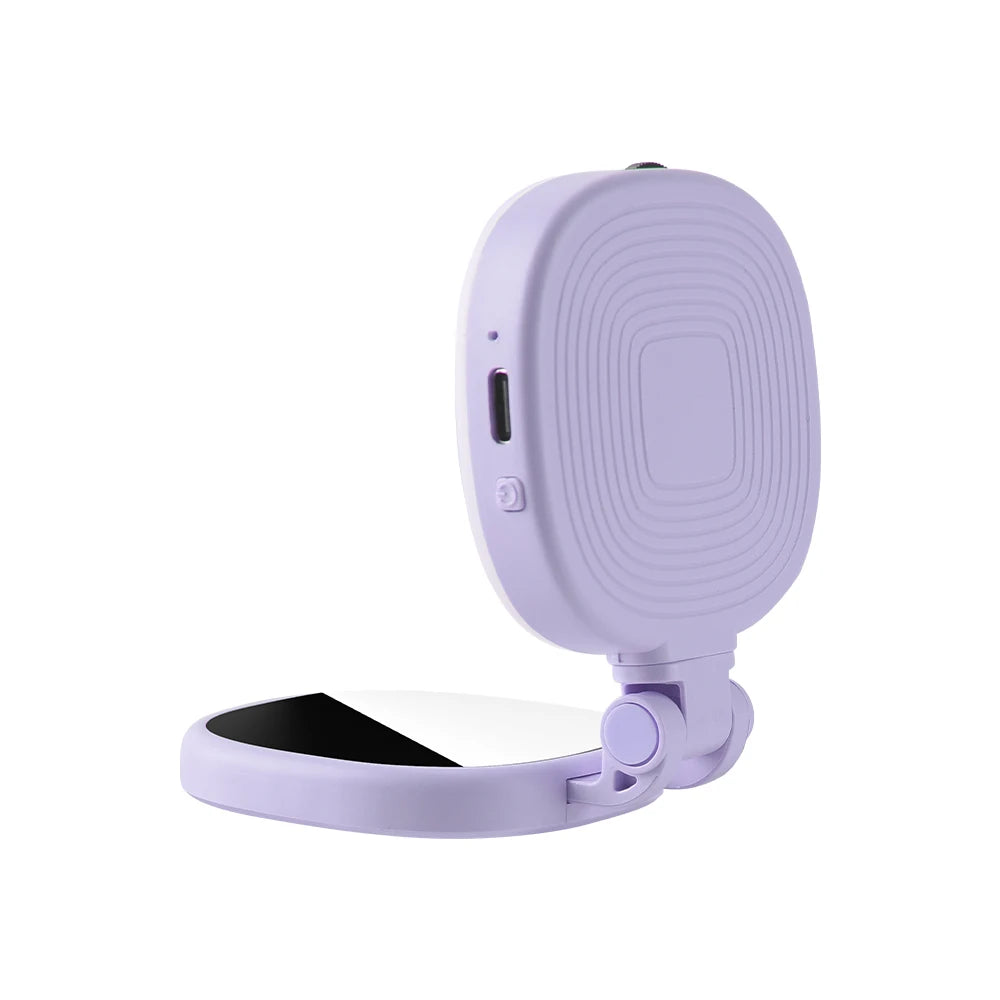 Magnetic Mini 3 Color Dimmable Fill Light With Selfie Mirror Clip