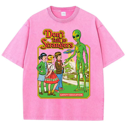 Cartoon Alien Cotton Short Sleeve T Shirts