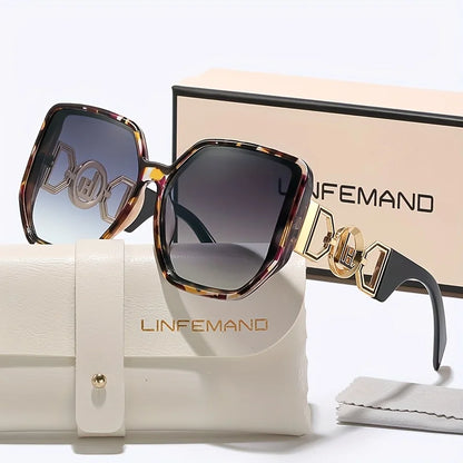 Large Square Decorative UV400 Sunglasses