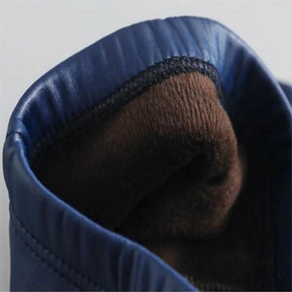 Autumn Winter Slim Thicken Imitation Leather Legging Plus Velvet Warm Pants