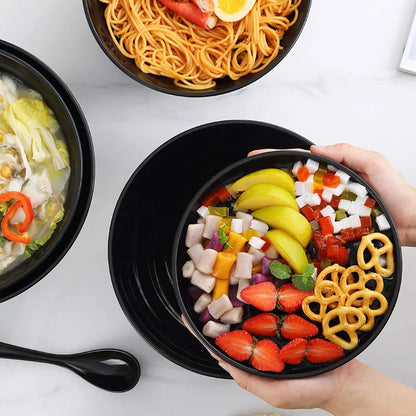 Frosted Melamine Ramen Bowl Imitation Porcelain
