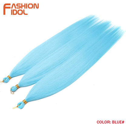 Ombre Silver Grey Crochet Hair Extensions