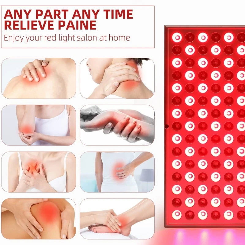 LED Red Light Therapy Panel Lamp for Facial Anti Aging Skin Care Beauty