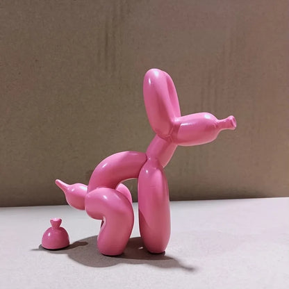 Modern Art Squat Balloon Dog Animal Decorative Statue