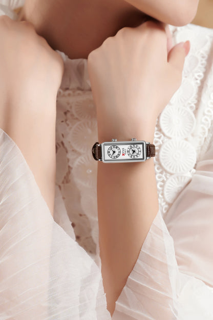 ساعات كوارتز جلدية أنيقة