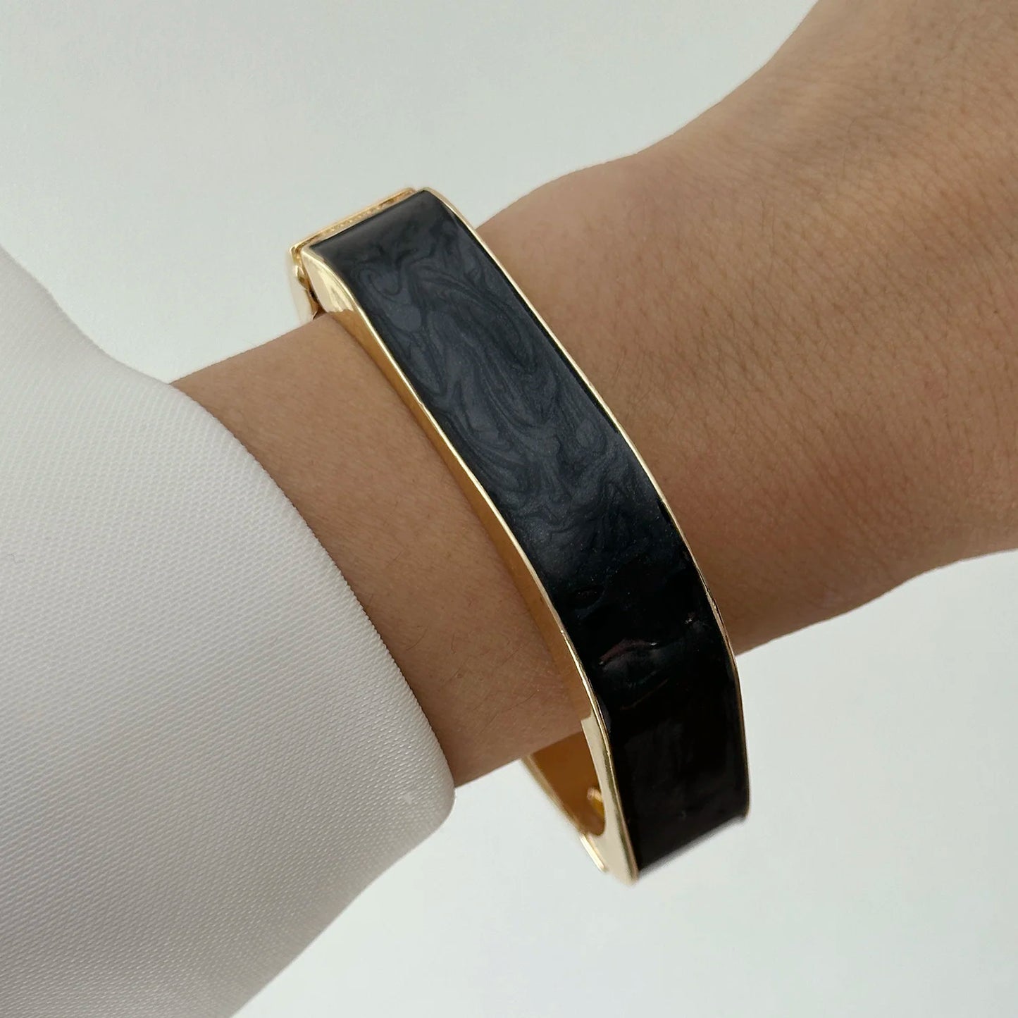 Dripping Oil Bangles Exaggerated Geometric Bracelets