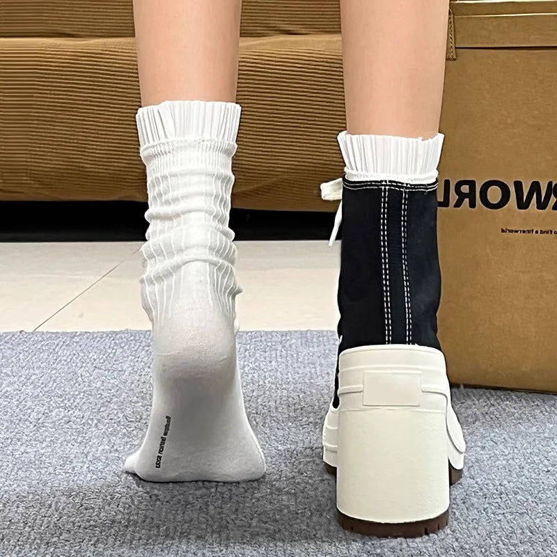 Canvas Lace Up Casual Sneakers