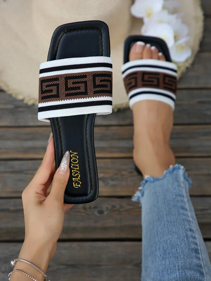 Cover Letter Outdoor Casual Flat Bottom Slippers