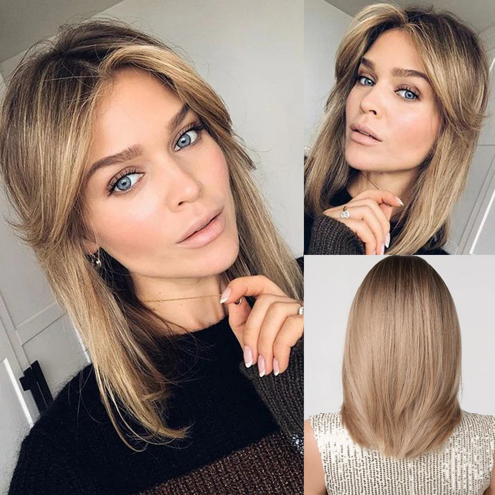 Short Layered Synthetic Wig