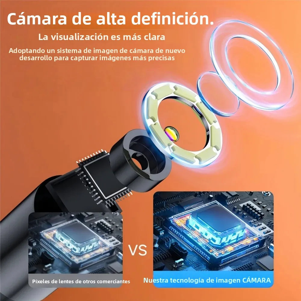 7MM Type-C Endoscope Camera IP67 Waterproof with 6 Adjustable LEDs USB