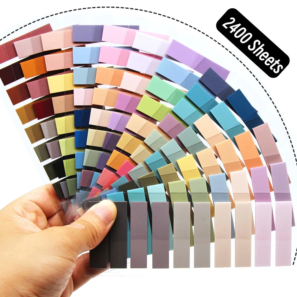 2400S Transparent Colorful Index Creative Memo Pads