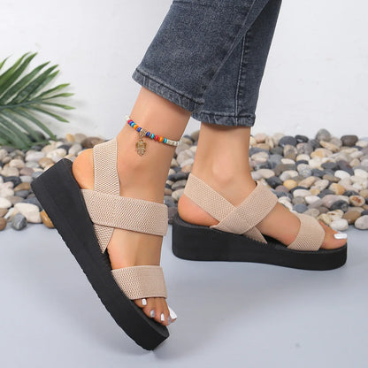 DANA Slingback Wedge Roman Sandals