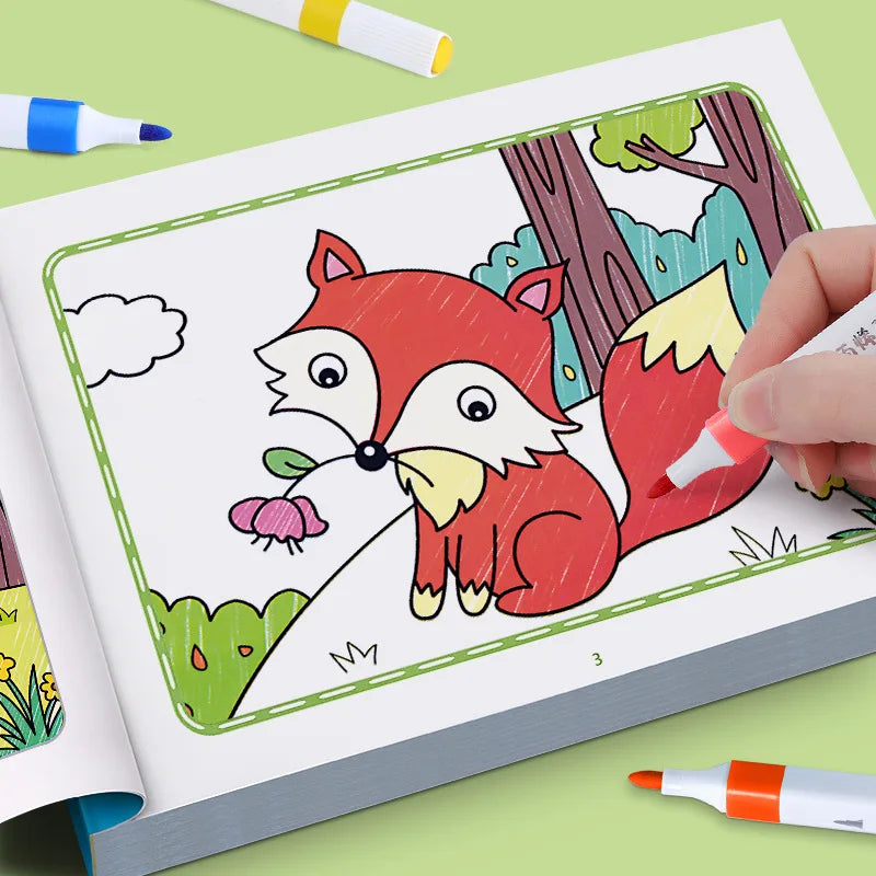 Cartoon Animal Drawing Book Children's Coloring Book