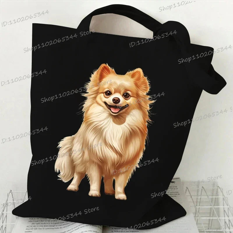 Animal Dog Series Canvas Tote Bag