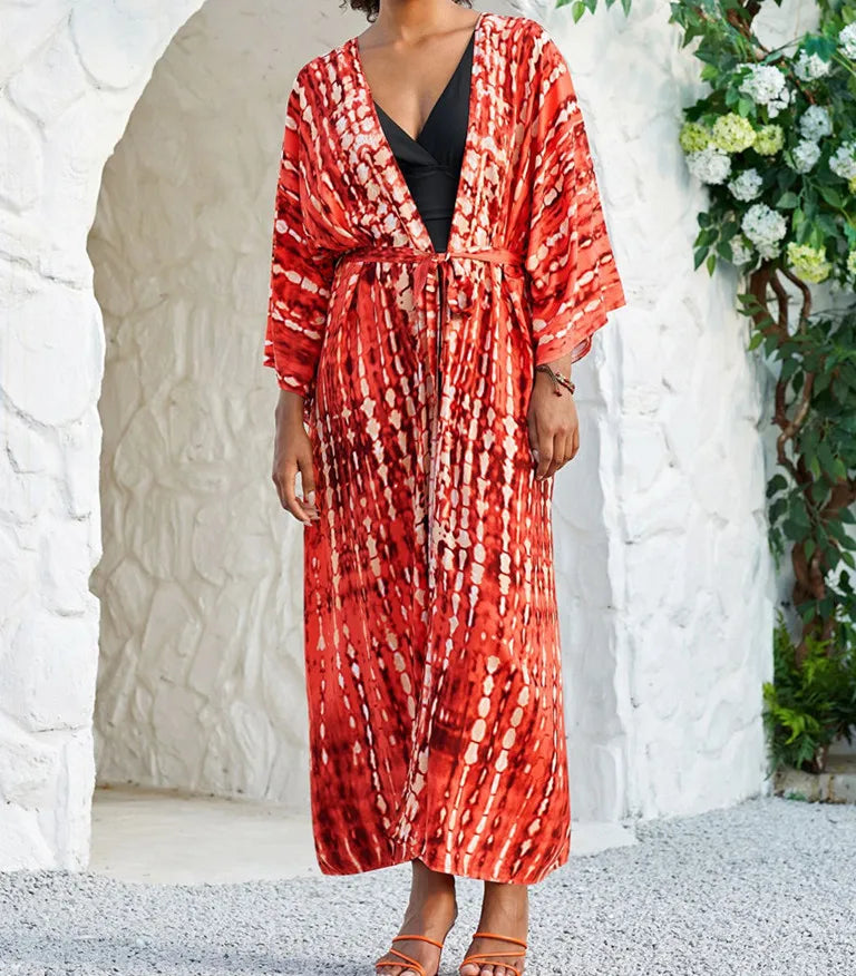 Long Kimono Swimsuit Cover up Outfits Bathing Suit