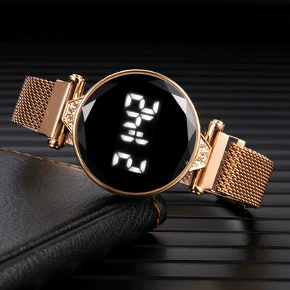 DANA Luxury Rose Gold LED Digital Watch