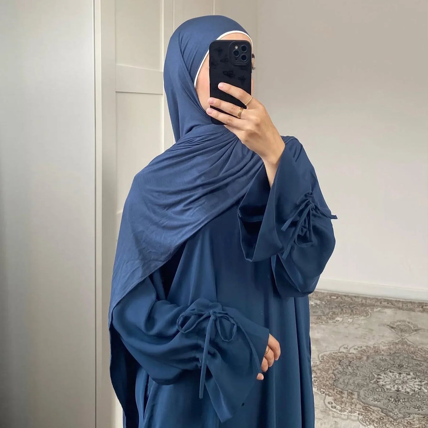 عباية مسلمة بفيونكة رداء طويل قفطان