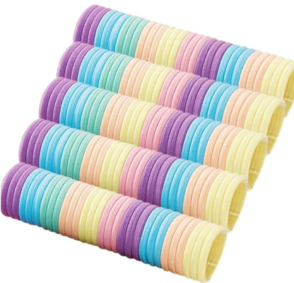 50PCS/Set Cotton Elastic Hair Ties