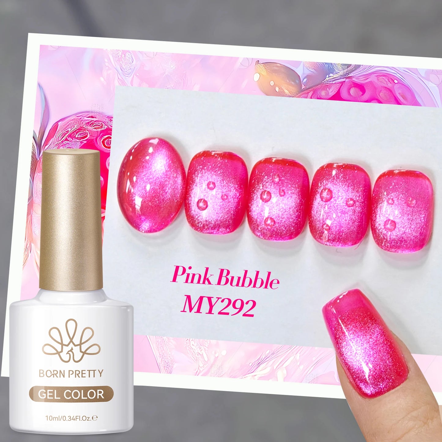 Blueberry Cat Magnetic Gel Nail Polish