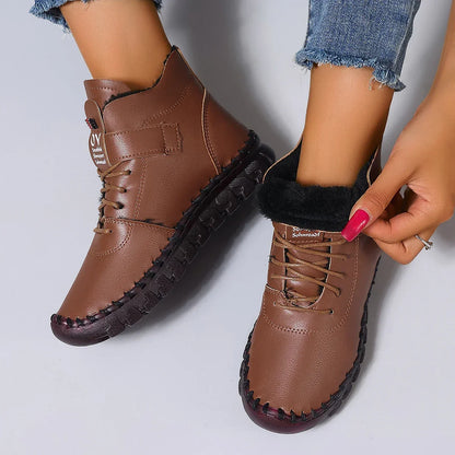 Flat Ankle Luxury Casual Thickened Warm Boots