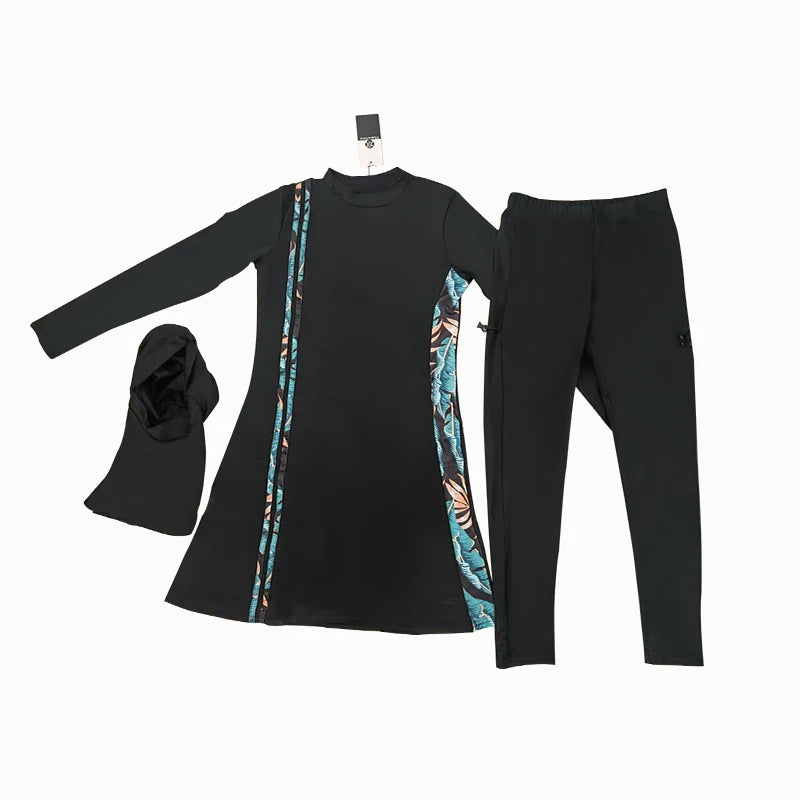 3PCS Thin Style Sporty burkini Muslim Swimwear