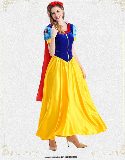 Cartoon Snow White Halloween Costume Coplay Dress