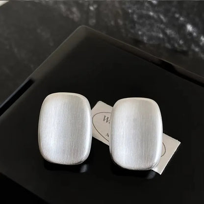 925 Sterling Silver Frosting Hoop Earrings