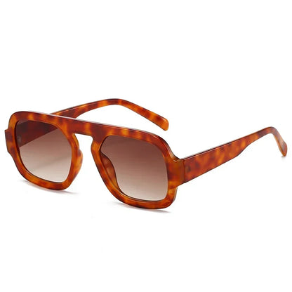 Retro Square Gradient UV400 Punk Sun Glasses