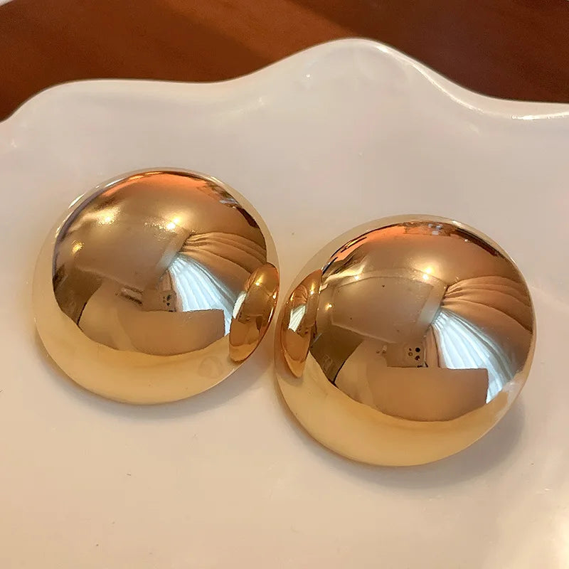 DANA Exaggerated Metal Stud Earrings