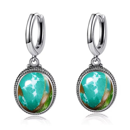 925 Sterling Silver Natural Labradorite Earrings