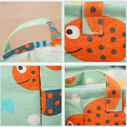 Laundry Storage Bag Cotton Linen Large Basket