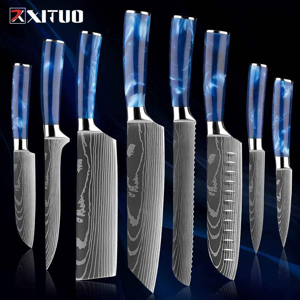 Stainless Steel Chef Knife Kitchen Knife Set
