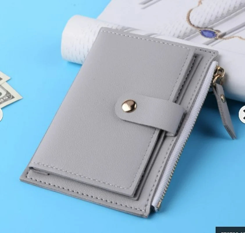 Leather Mini Multi-Cards Holder Short Wallets