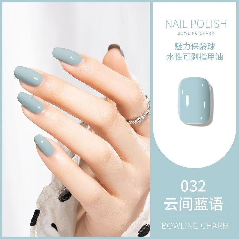 40 Colors Nail Polish Water-based Quick Drying Tearable Nail Art