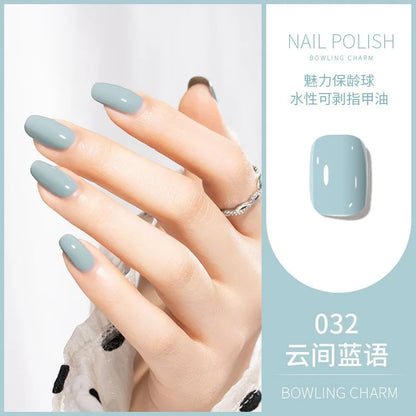 40 Colors Nail Polish Water-based Quick Drying Tearable Nail Art