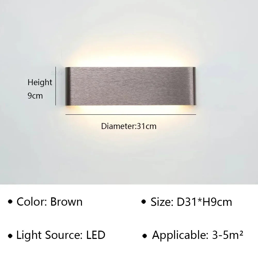 Modern LED Wall Lamp for Bedside Living Room Stairs Aisle