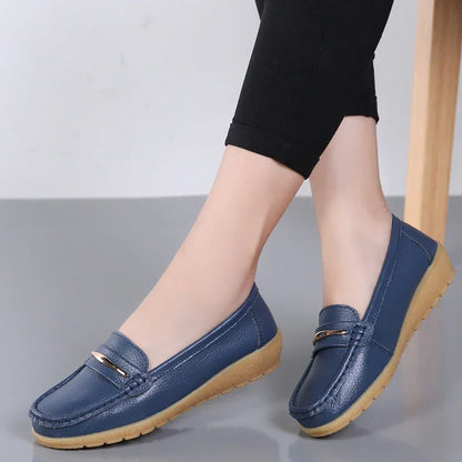Genuine Leather Flats Moccasins Shoes