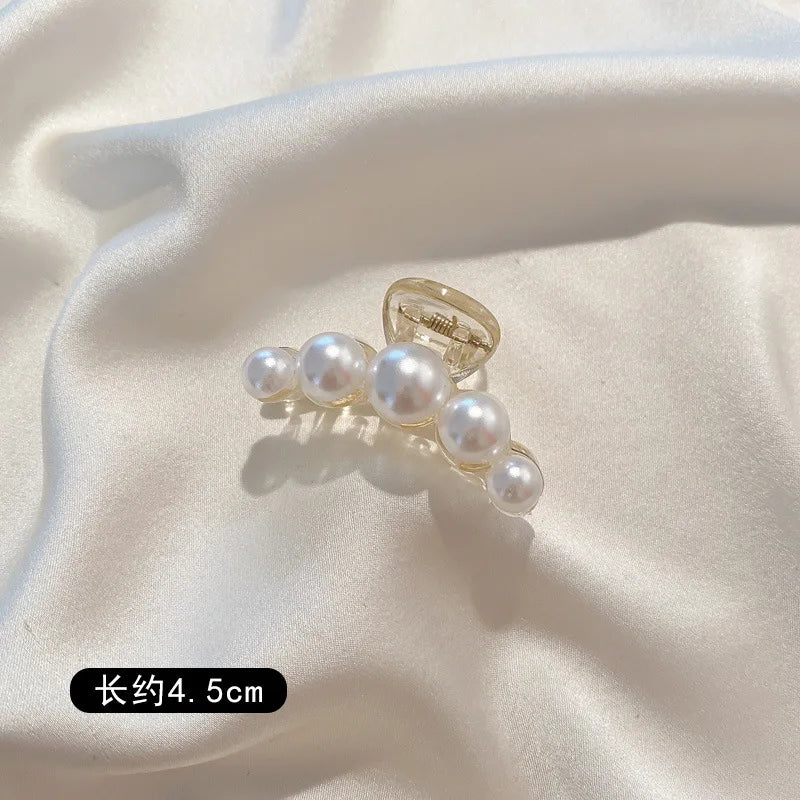 Simulated Pearl Hair Claws Hair Clips