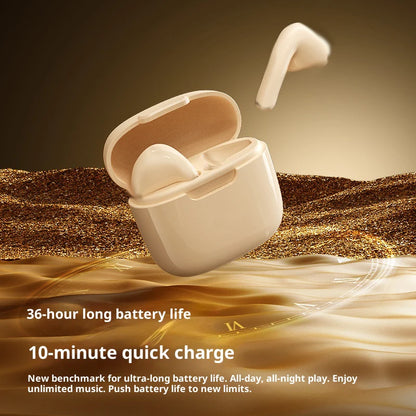 wireless Bluetooth earbuds with noise cancellation long battery