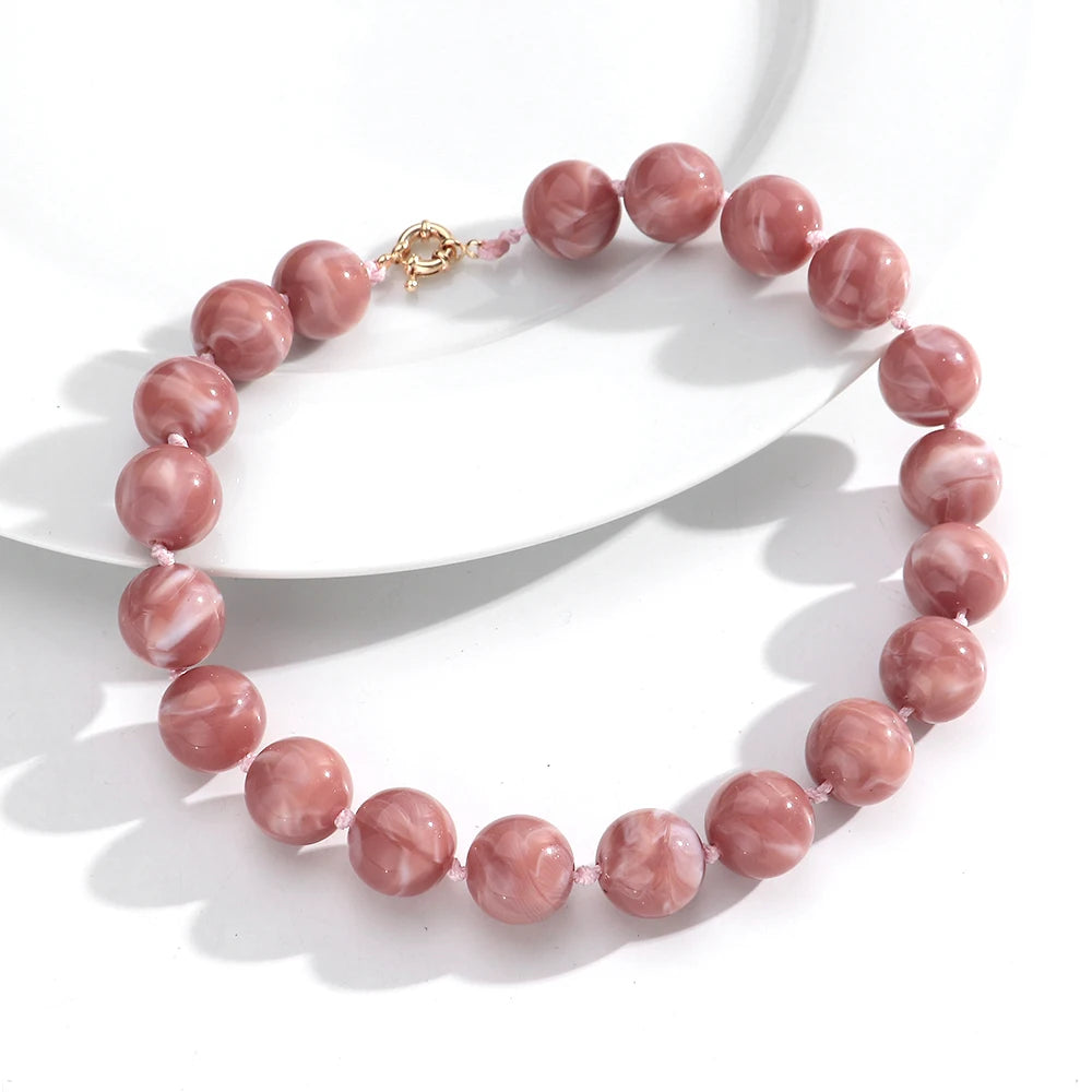 Bohemian Style Handmade Beaded Necklace Jewelry