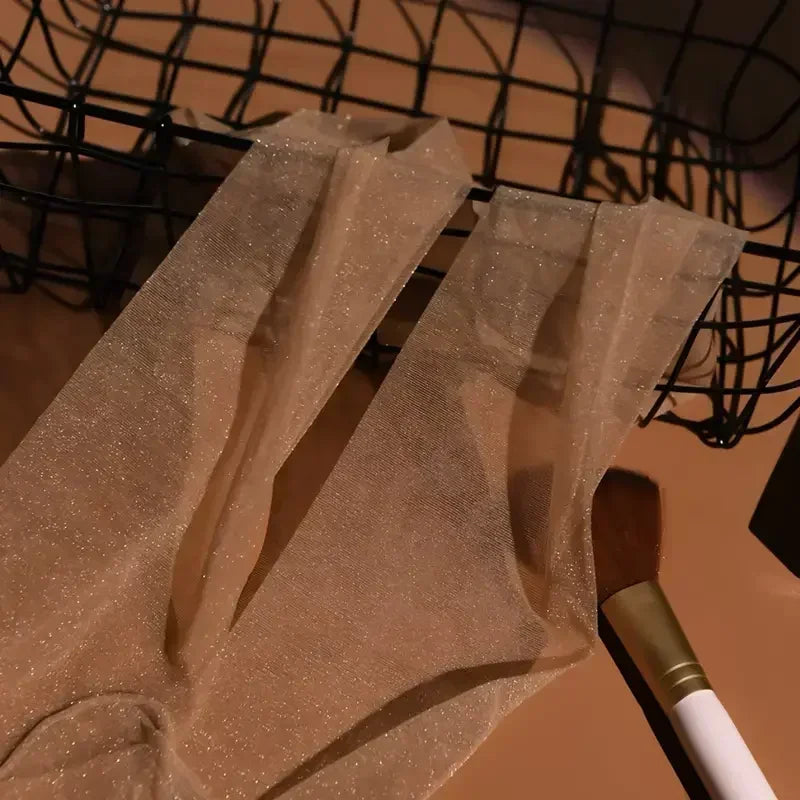 Shiny Silk Transparent Pantyhose Socks