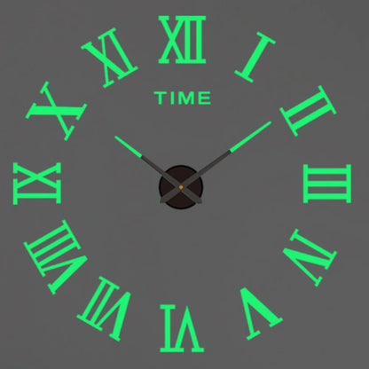 Large Wall 3D DIY Quartz Acrylic Mirror Stickers Clocks