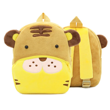 Cartoon cute plush animal backpack school